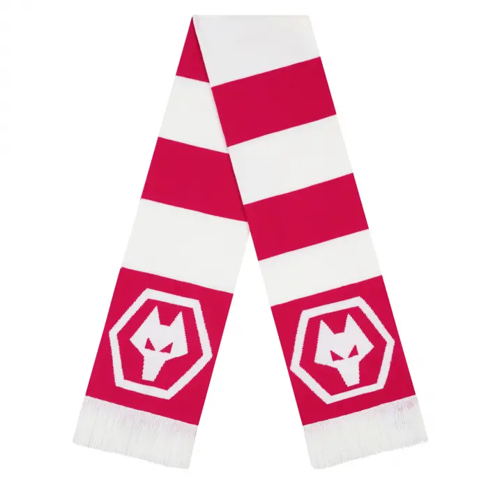 Wolves Kits Shop | Official Bar Scarf – Pink Wolverhampton Wanderers Apparel
